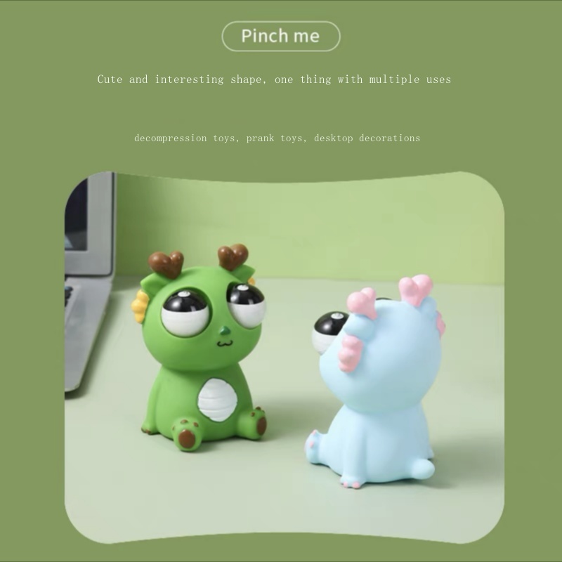 Douyin Đồ Chơi Nhấn Giảm Căng Thẳng Hình Khủng Long Mắt Sáng Tạo Vui Nhộn Cho Trẻ Em