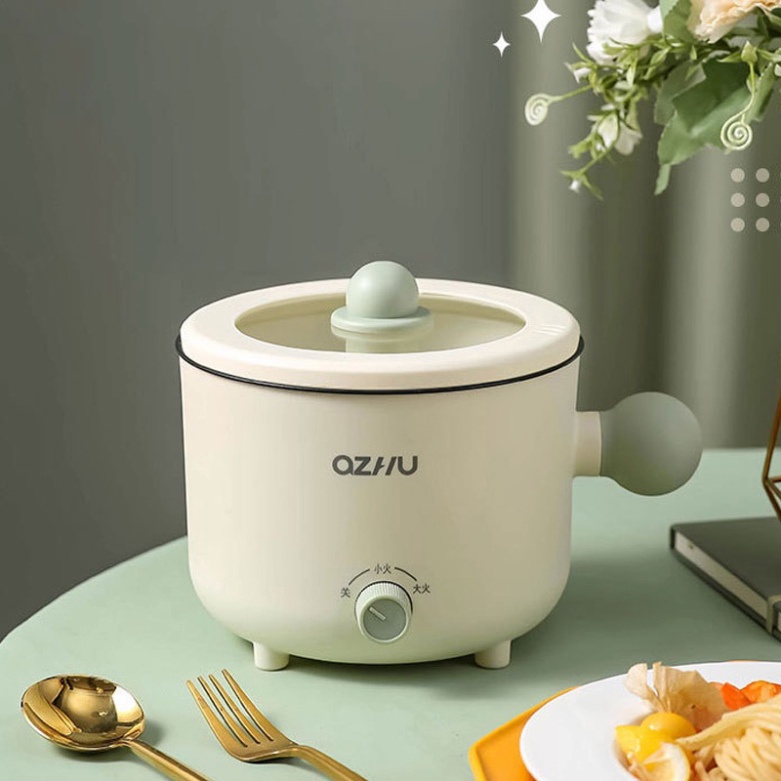 Nồi Điện Chống Dính Đa Năng Tiện Lợi Dung Tích 1.8L Với 2 Tầng Hấp