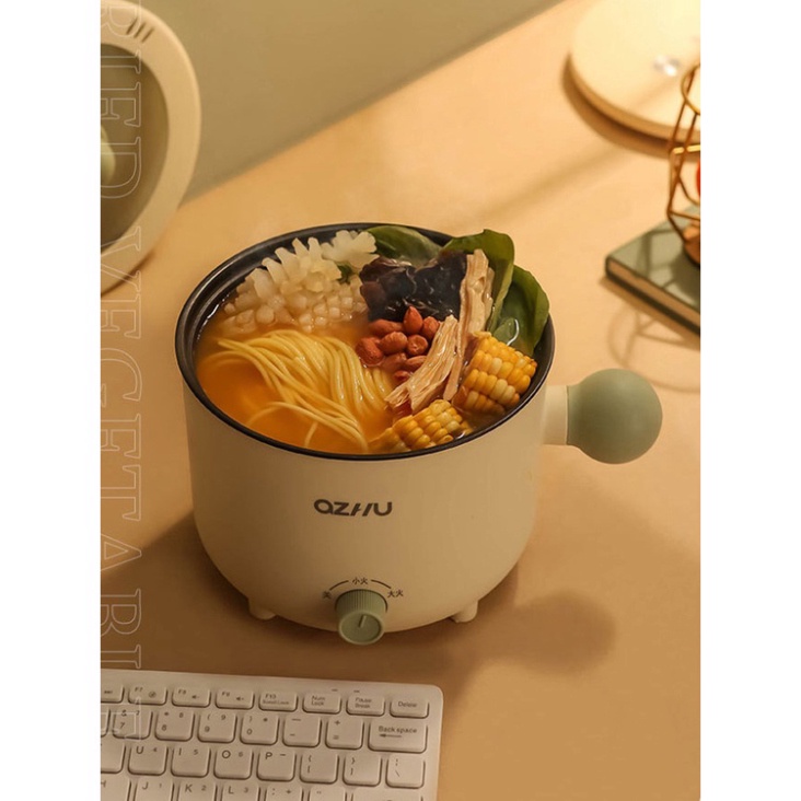 Nồi Điện Chống Dính Đa Năng Tiện Lợi Dung Tích 1.8L Với 2 Tầng Hấp