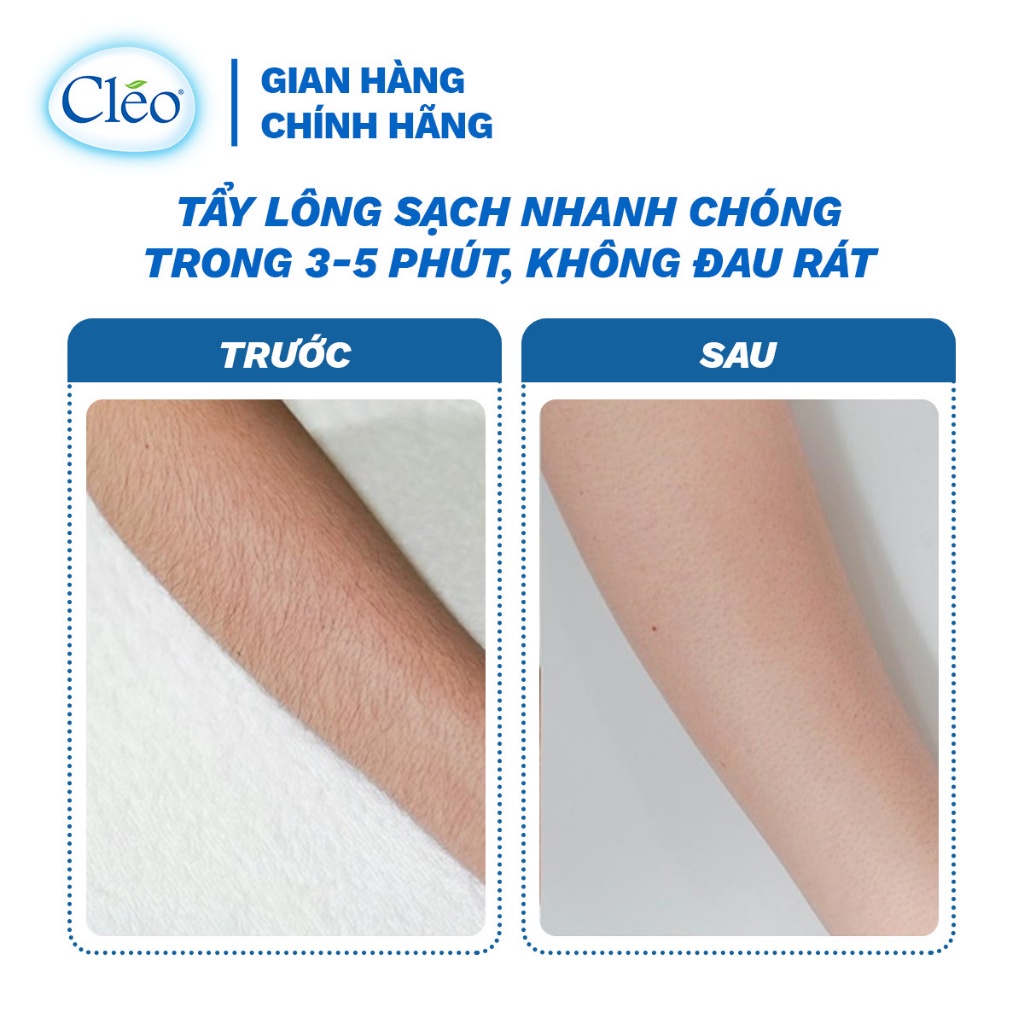 Combo 2 chai Lotion Tẩy Lông Cleo Avocado Hair Removal Lotion All Skin Types 90ml