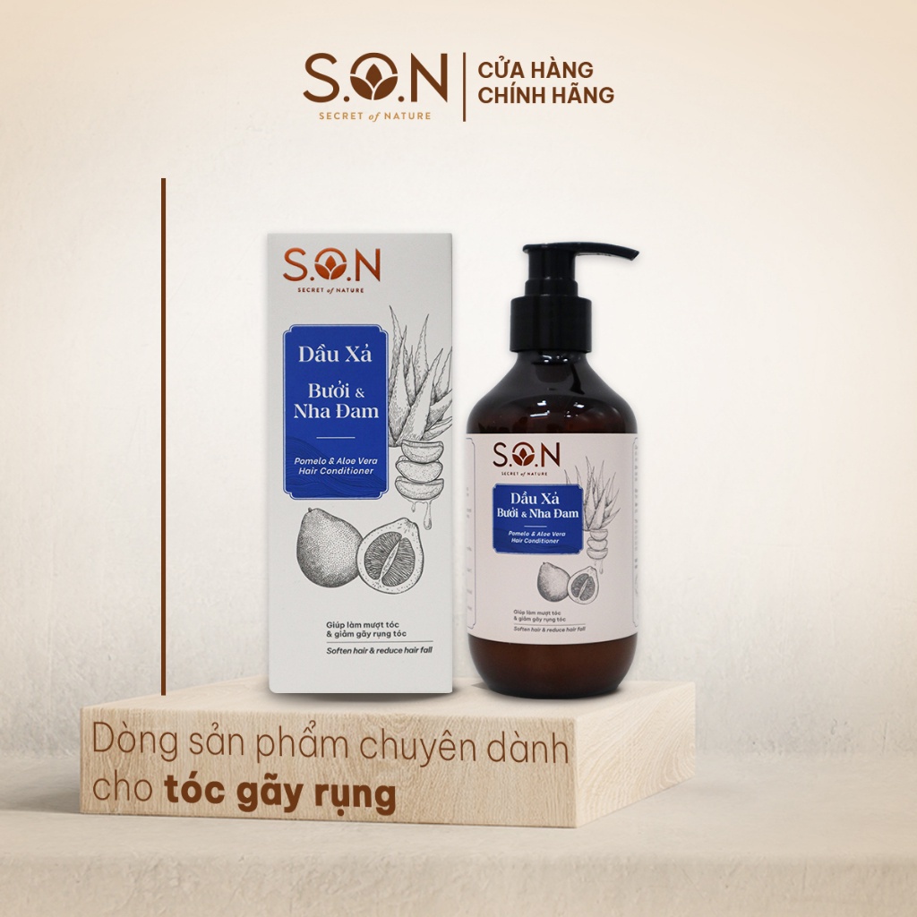 Dầu xả S.O.N Bưởi & Nha đam 450ml dành cho mọi loại tóc