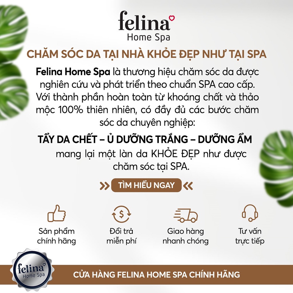 Combo 3 Hộp Muối Tắm Tẩy Tế Bào Chết Body Felina Home Spa 500g/hộp từ muối hồng Himalaya - Da sáng mịn rạng rỡ