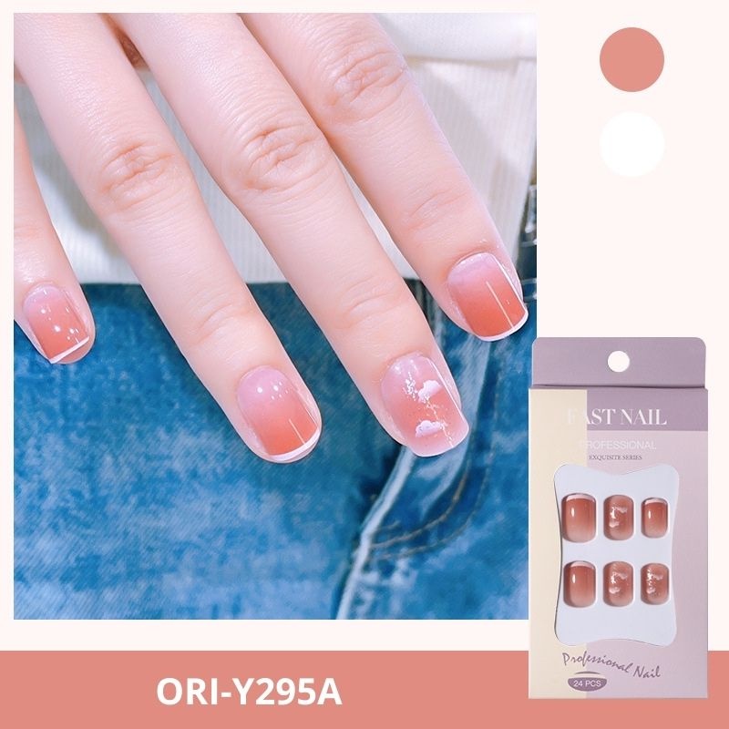 Set Nail Box 24 Móng Tay Nail Họa Tiết 3D Mẫu Mới Thời Trang Phong Cách ORI ACCESSORIES Y911