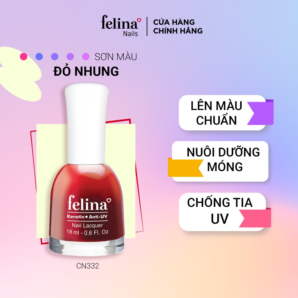 Sơn móng tay Felina 18ml - Màu sắc đa dạng