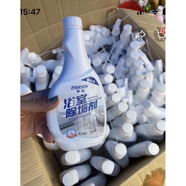 Chai xịt tẩy inox sáng bóng, lọ tẩy rửa vòi sen sạch bóng, tẩy đồ inox