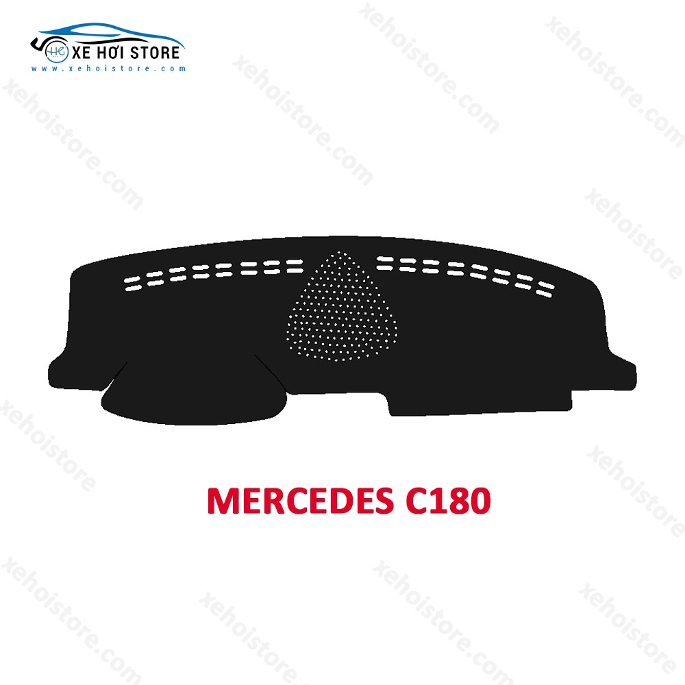 Thảm Taplo cho xe Mercedes C180, C200, C240 chất liệu Nhung