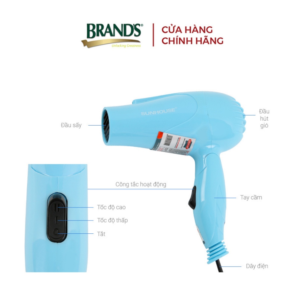 Máy Sấy Tóc SUNHOUSE SHD2305 - Tay Cầm Gập Gọn