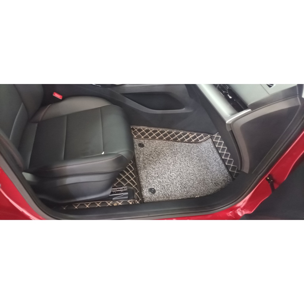 Bộ rối lót chân trên thảm 5D dành cho xe 5 chỗ MG ZS, MG HS, MG 5 dễ dàng vệ sinh, không mùi hôi