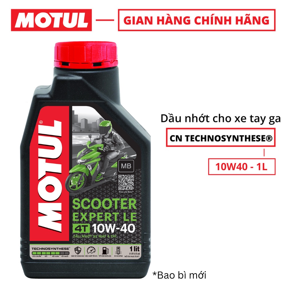 Dầu nhớt xe tay ga MOTUL SCOOTER EXPERT LE 10W40 1L