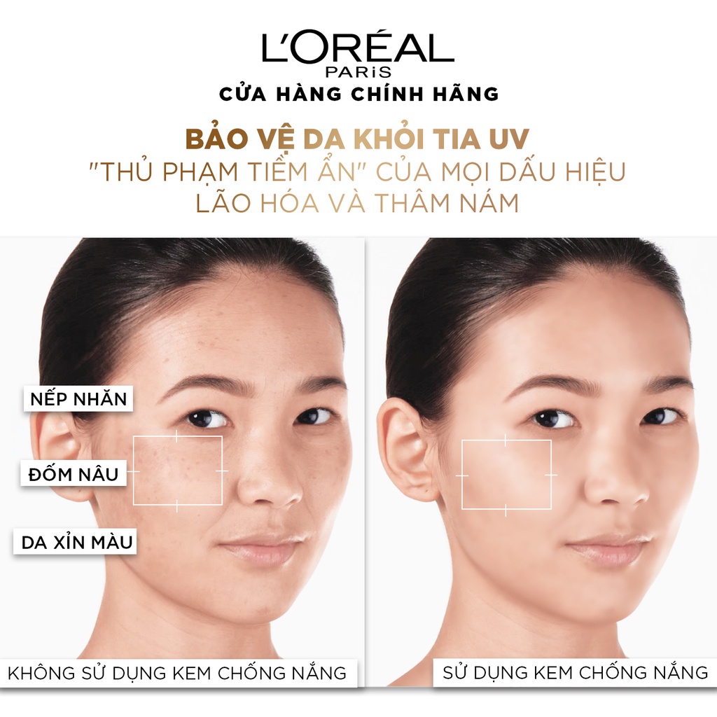 Kem chống nắng x20 thoáng da mỏng nhẹ L'Oreal Paris UV Defender Serum 50ml SPF 50++