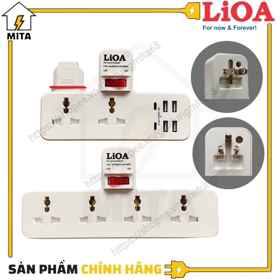 Ổ cắm nối chia điện Đa Năng LiOA NEW - MITA - Hàng mới về