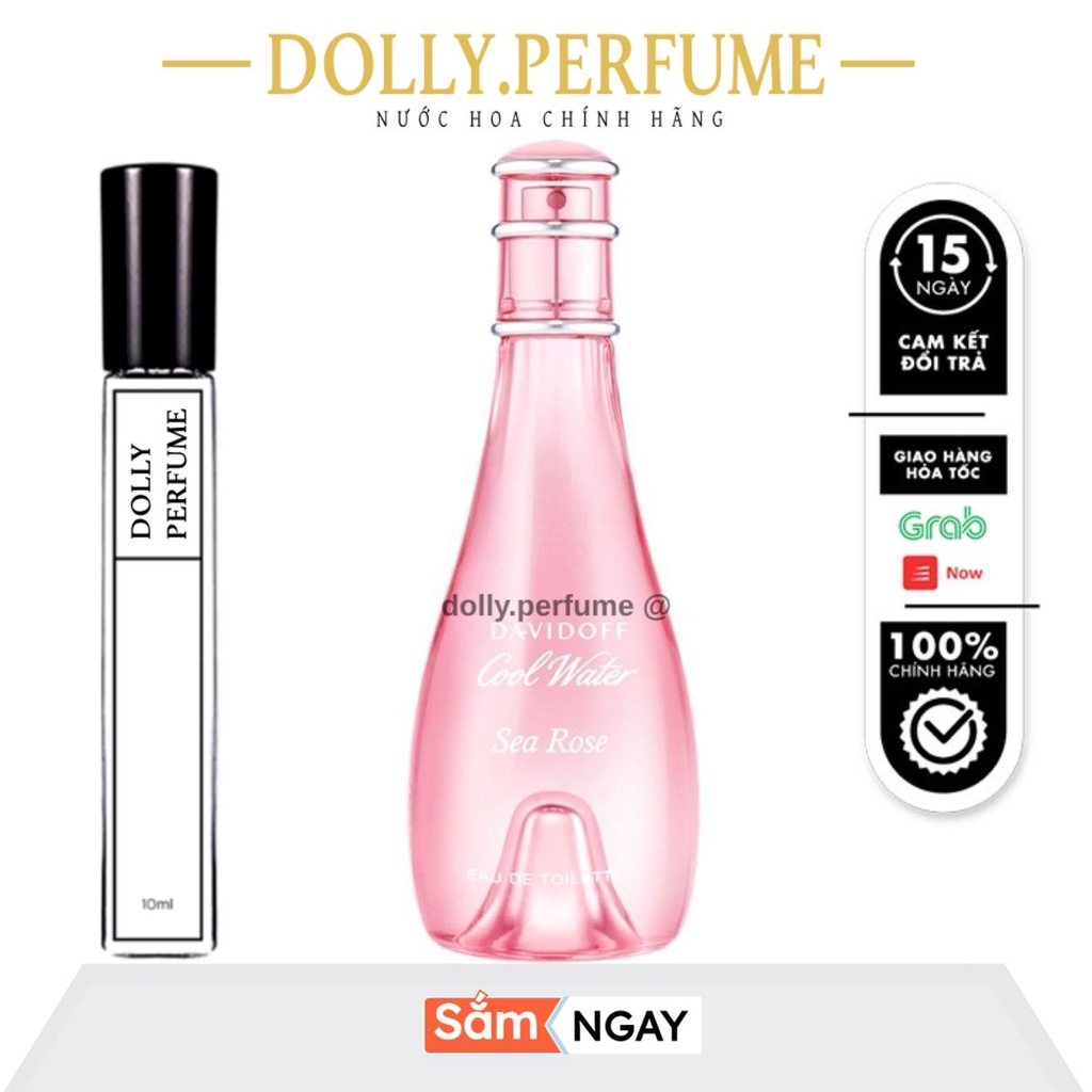 Tester Nước hoa DAVIDOFF - Cool Water Sea Rose for Woman EDT 10ml