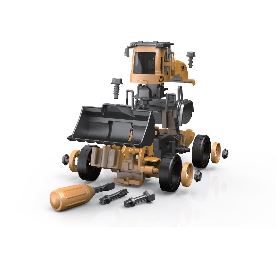 Đồ Chơi Lắp Ráp DIY Xe Cẩu Và Phụ Kiện Có Đèn Và Âm Thanh VECTO VT9101D