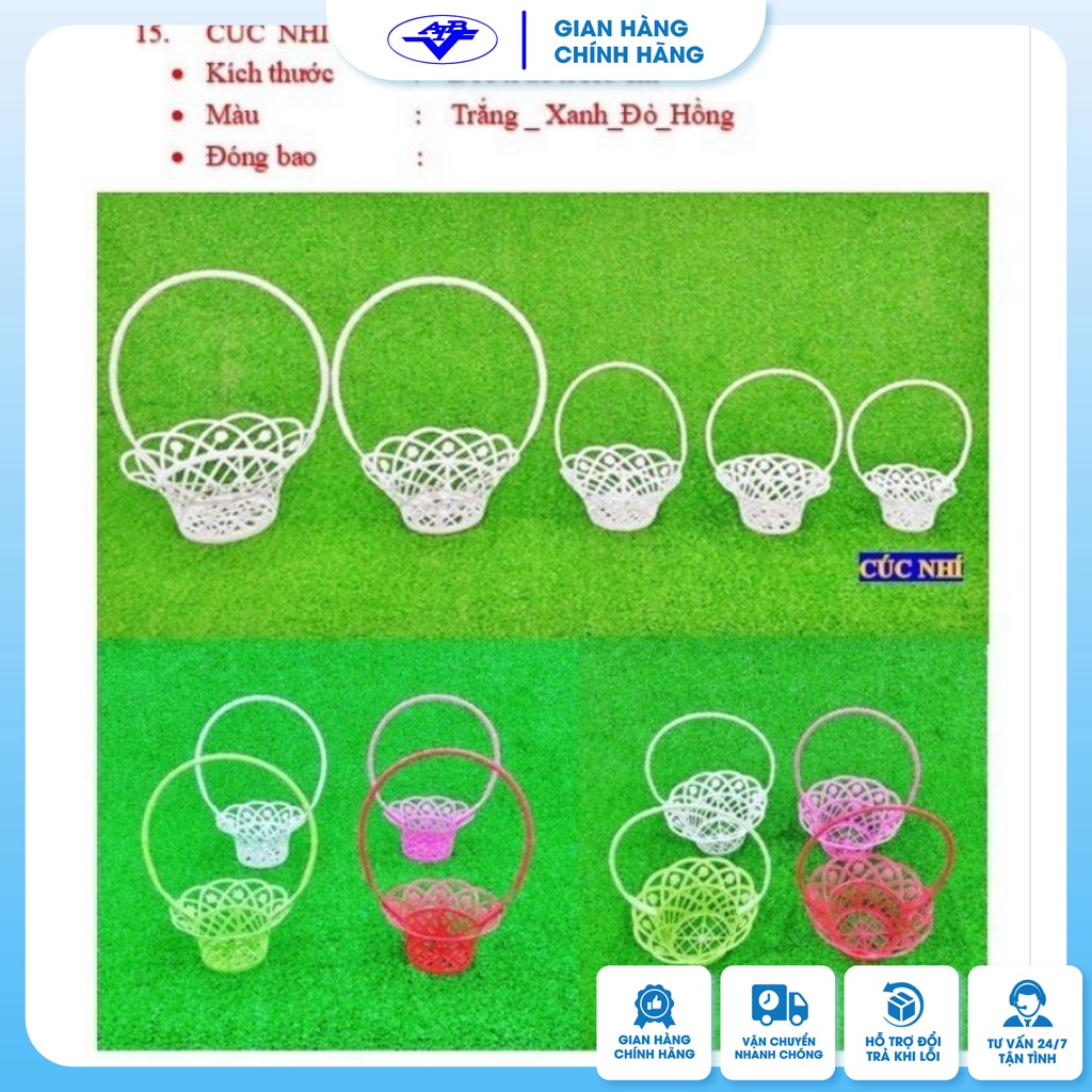 Giỏ cúc Nhí Combo 50 cái D16 X d8