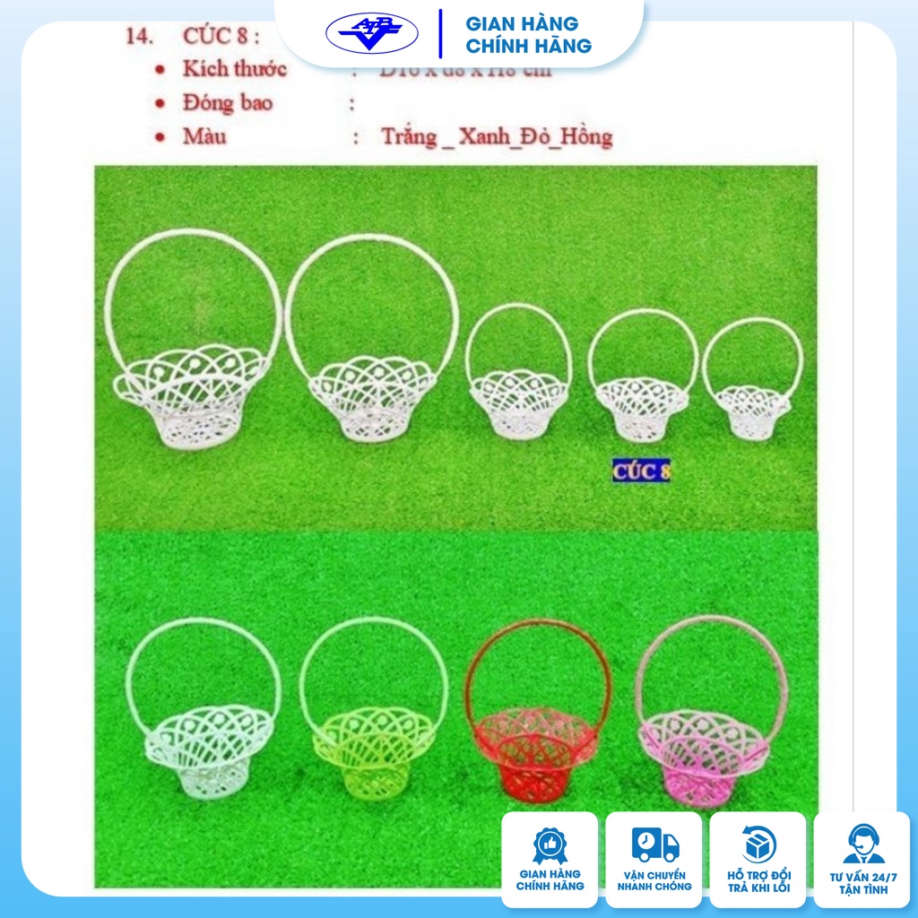 Giỏ cúc 8 Combo 50 cái