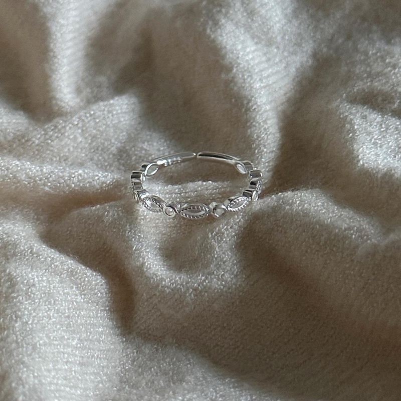 Nhẫn nữ tự điều chỉnh phong cách đơn giản thanh lịch