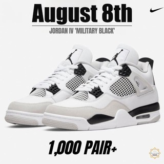 Giày Thể Thao Air Jordan 4 Military Black Trắng Xám Phù hợp cả nam và nữ ,Jordan 4 Snorlax Custom Xanh Dương Kem Cổ Thấp