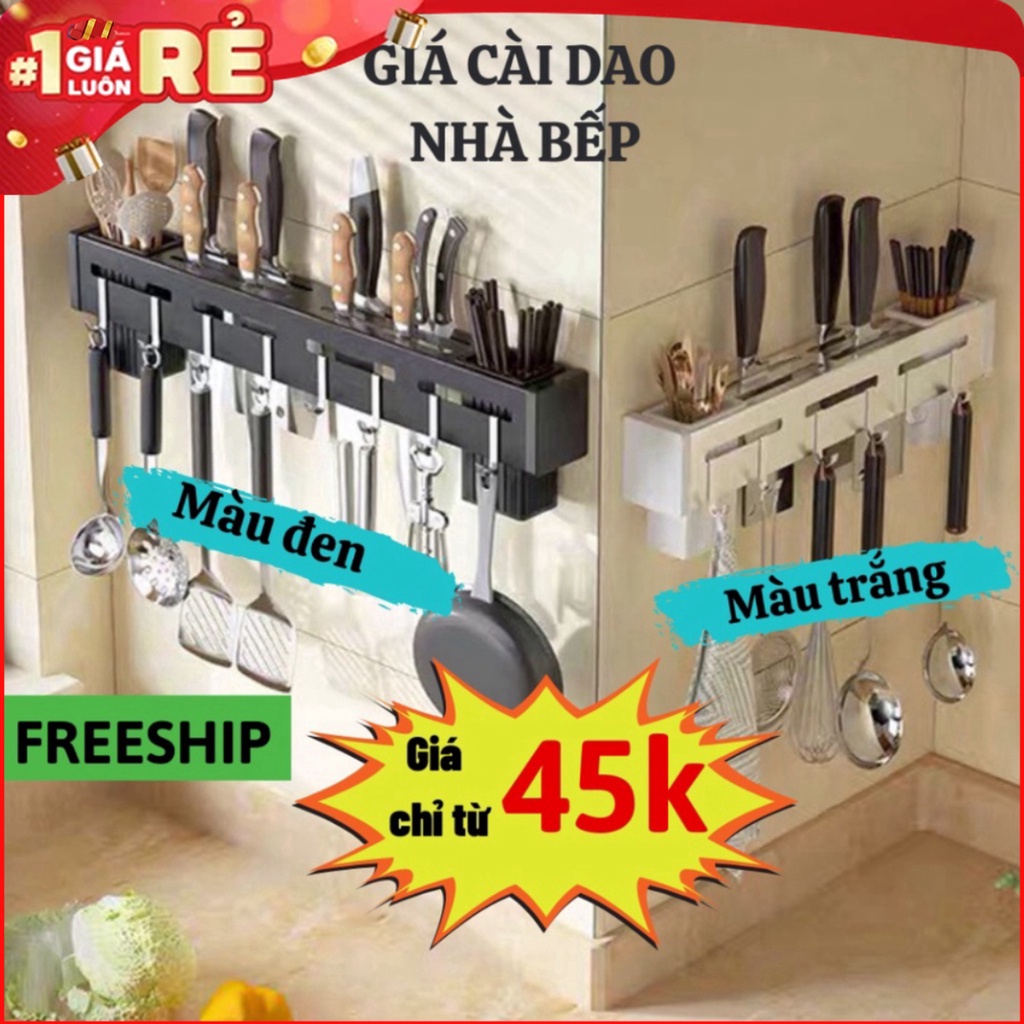 Giá Treo Đồ Nhà Bếp, Giá Cài Dao, Kéo, Đồ Dùng Nhà Bếp Đa Năng Bằng Inox Không Gỉ