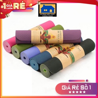  Thảm tập yoga tpe 2 lớp cao cấp chống trơn trượt