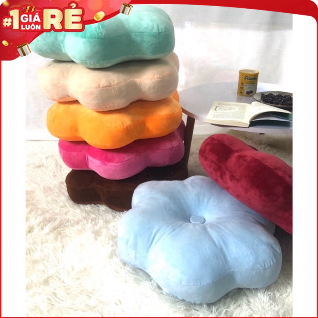 Đệm ghế, gối trang trí, gối tựa gối ôm hình bông hoa - Kanta store