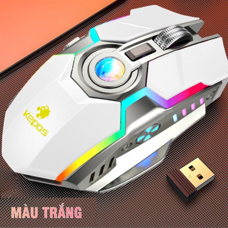 CH4 - Chuột cơ không dây gaming đèn LED RGB full viền G80 điều chỉnh DPI chơi game cực mượt  - BL Zone Store