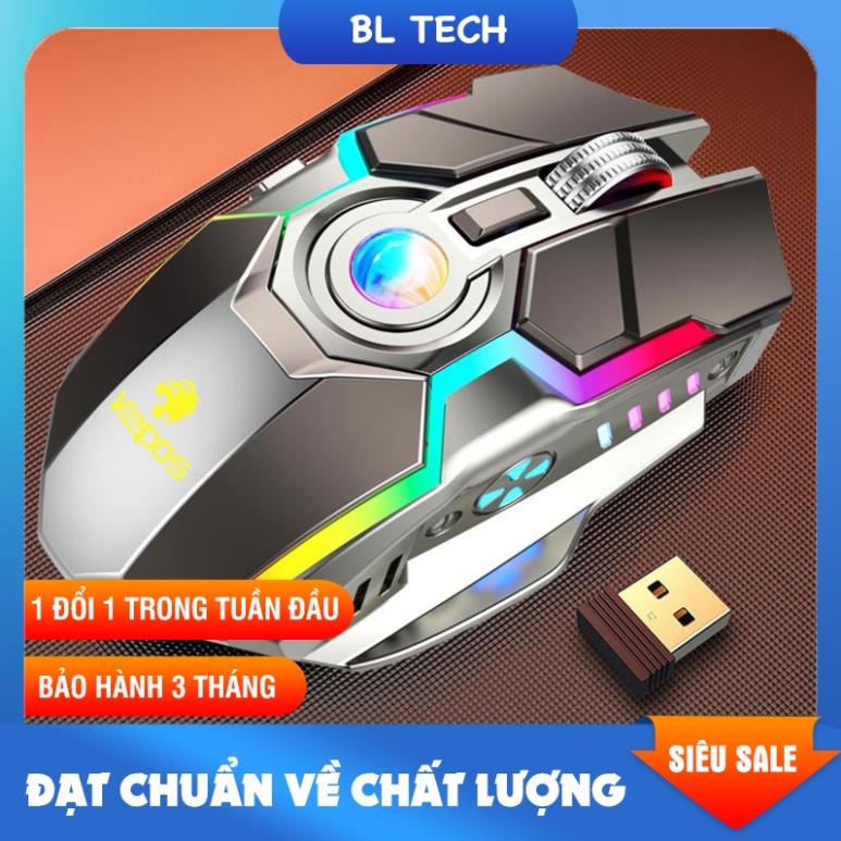 CH4 - Chuột cơ không dây gaming đèn LED RGB full viền G80 điều chỉnh DPI chơi game cực mượt  - BL Zone Store