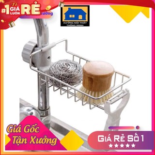 Giá treo bồn rửa bát inox 304 cao cấp , giỏ inox đựng giẻ rửa chén bát tiện lợi - Kanta store