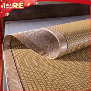 Chiếu điều hòa sợi mây lót lụa cao cấp chiếu có chun cài góc hàng cao cấp - chiếu điều hòa thoáng khí, mát rượi