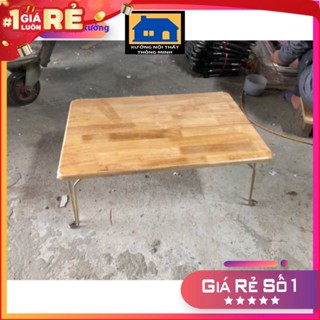  Bàn gấp gọn học sinh sinh viên bàn xếp gọn vân gỗ tự nhiên Gỗ thịt cao su 100%  Video,ảnh thật  