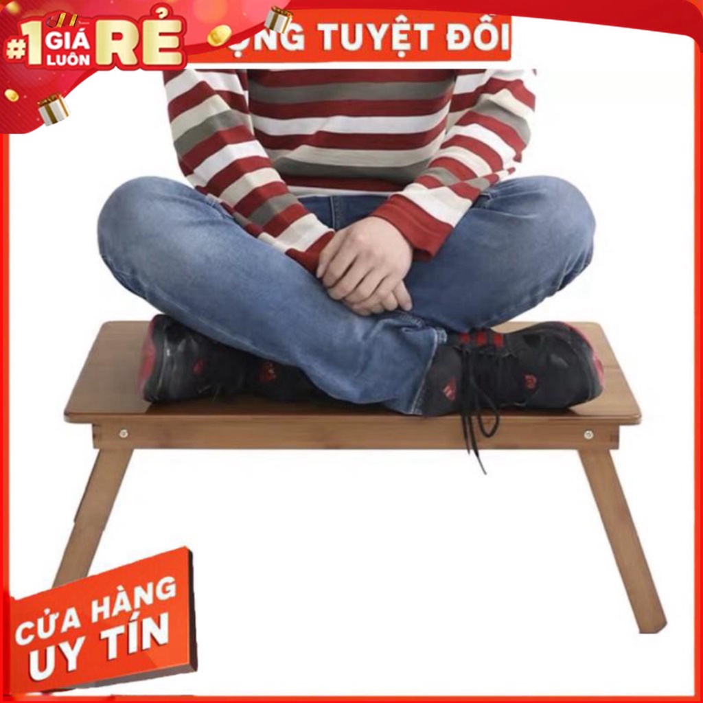 Bàn Gấp Mini Đa Năng Gỗ Tự Nhiên, Bàn Gỗ Đa Năng Chân Xếp 40x60cm