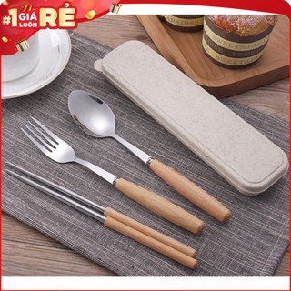 Bộ đũa muỗng nĩa lúa mạch sang trọng Trang Nhã