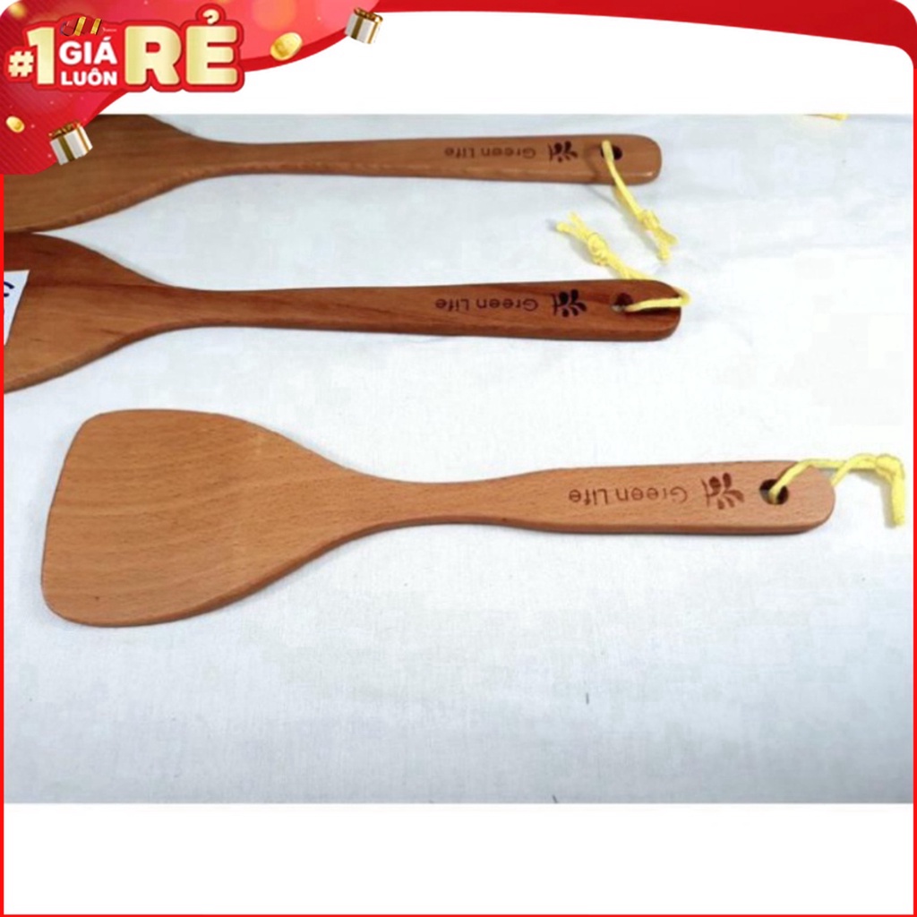 Muôi (môi)-Xẻng Gỗ chiên xào gỗ tự nhiên - Kanta store
