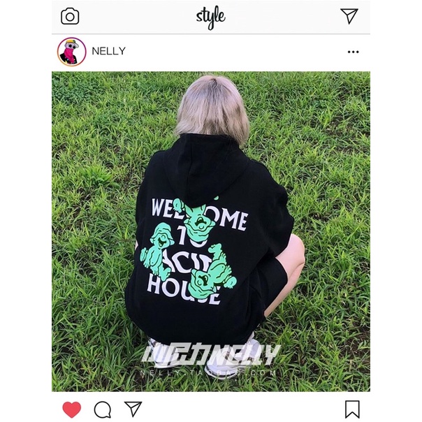 Áo hoodie nelly heybig sale  59 welcome to acid