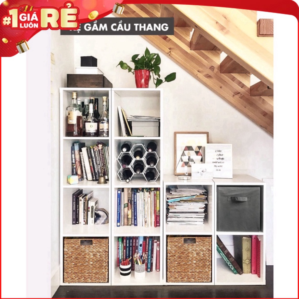 Kệ Sách Gỗ Kệ Đa Năng Tổ Ong Nhiều Tầng Lắp Ghép Cực Tiện Ích