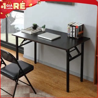 Bàn học làm việc chân xếp ,gấp gọn, khung sắt dày liên kết chắc chắn ,đã lắp ráp sẵn, phủ melamin chân BOV