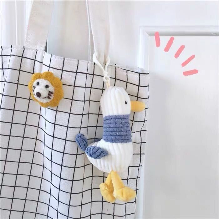 Móc Khóa Vịt Nhồi Bông Dễ Thương Dành Cho Cặp Đôi