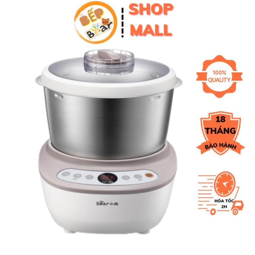 Máy nhồi nhào trộn bột và ủ bột tự động đa năng 5 lít Bear HMJ-A50B1, tiện lợi tiết kiệm thời gian, BH 18 tháng