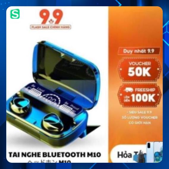 Tai Nghe Bluetooth M10 Pro Nâng Cấp Pin Trâu 3000mah, Nút Cảm Ứng, Màn Hình Led Gaming, Chống Nước Chống Ồn - Paolu