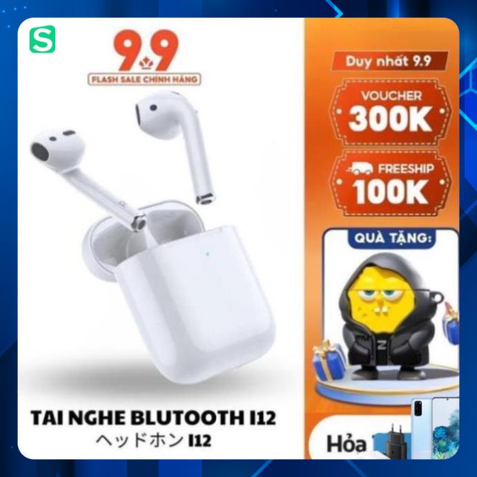 Tai Nghe Bluetooth Không Dây I12 TWS Full Box Cảm Ứng Âm Thanh Có Mic Đàm Thoại Bảo Hành 6 Tháng Bảo Hành 1 1 - Paolu