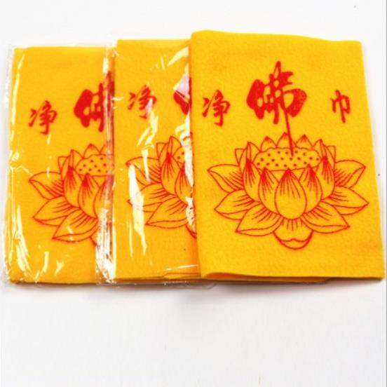 Khăn lau bàn thờ Hoa Sen 18cm*33cm