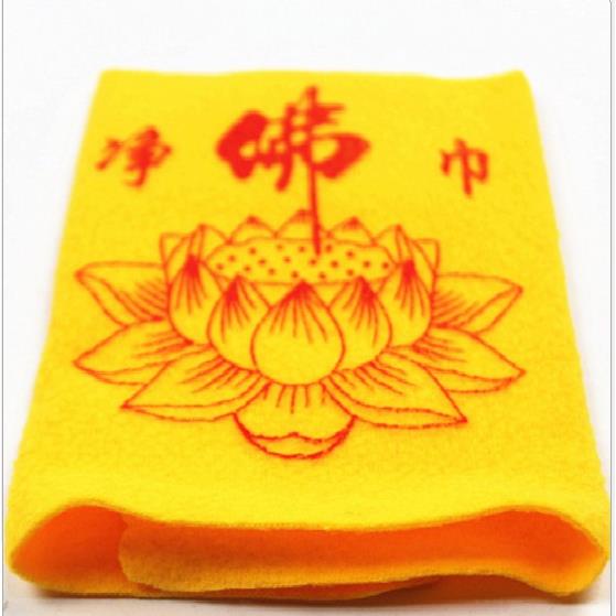 Khăn lau bàn thờ Hoa Sen 18cm*33cm