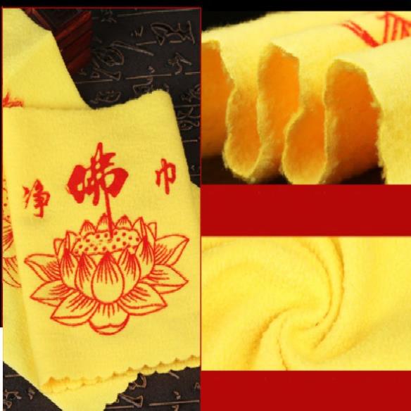 Khăn lau bàn thờ Hoa Sen 18cm*33cm