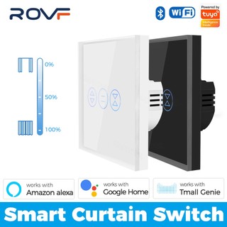 Rovf tuya Công Tắc Rèm Cửa Cảm Ứng Thông Minh wifi Cho google home alexa
