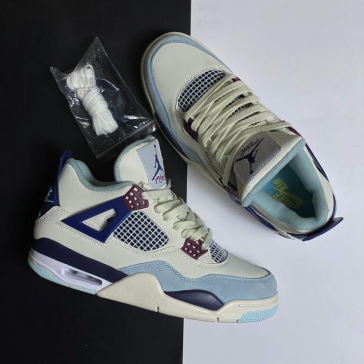 Giày thể thao Air Jordan 4 Retro ‘Frozen Moments’ - Militari  xám hot 2023, Giày sneaker Jd4 đế khí xám dành cho nam nữ