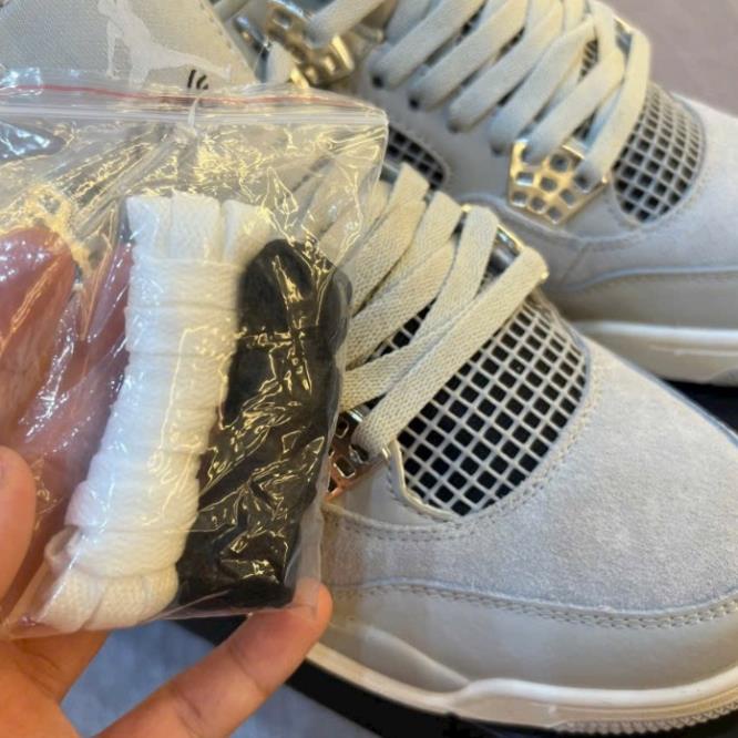 Giày thể thao Air Jordan 4 Retro ‘Frozen Moments’ - Militari  xám hot 2023, Giày sneaker Jd4 đế khí xám dành cho nam nữ