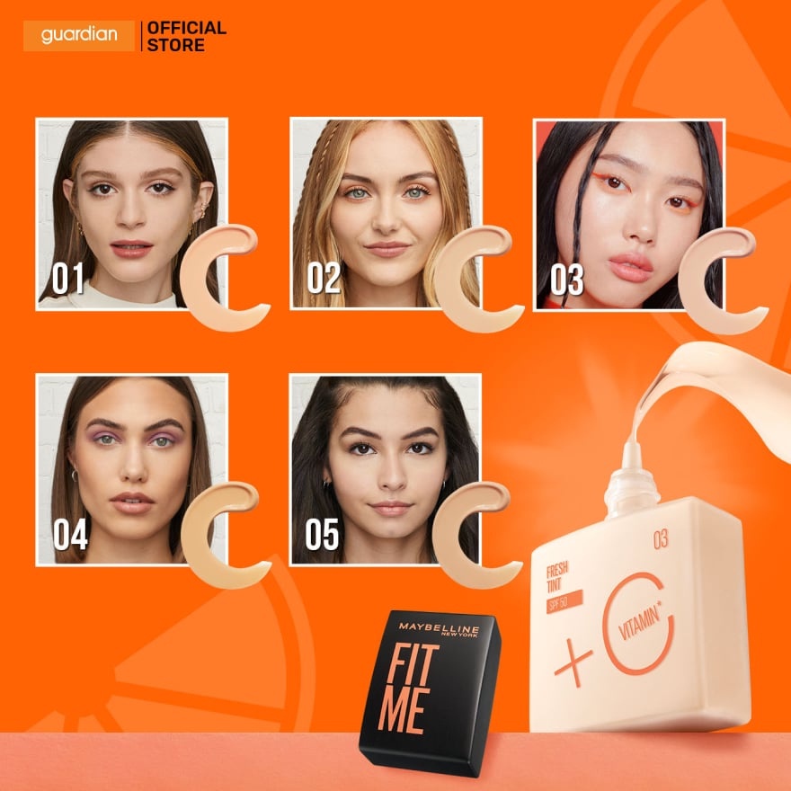 Kem Nền Maybelline Fit Me Foundation Fresh Tint SPF50 30ml