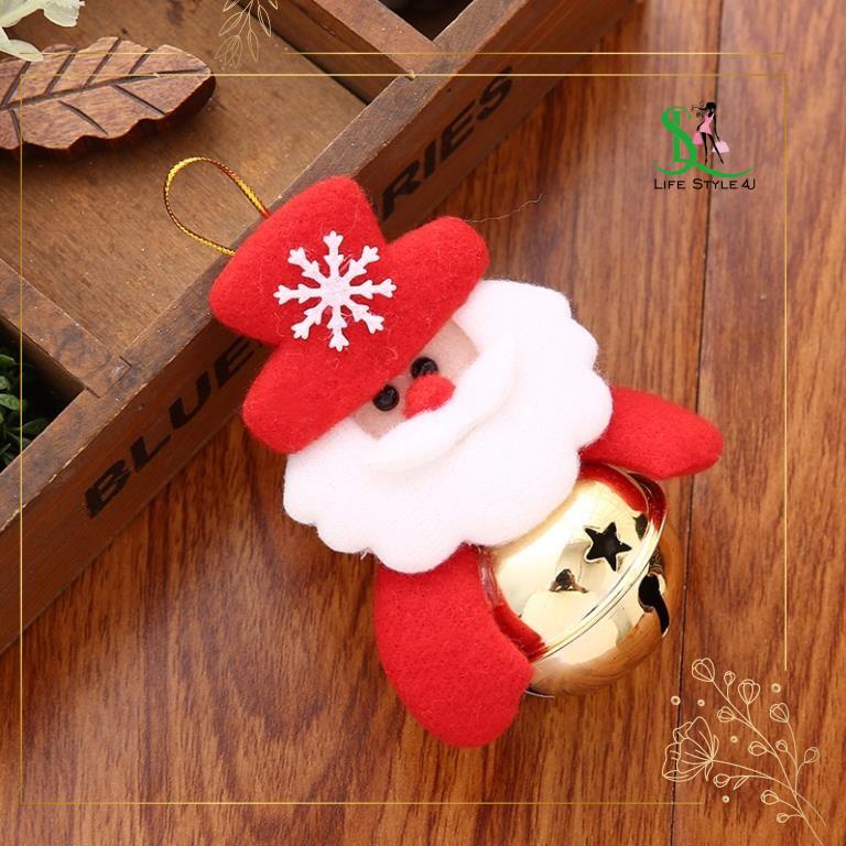 Đồ trang trí giáng sinh, trang trí cây thông Noel mini, phụ kiện trang trí Noel có chuông dễ thương - Life Style 4U