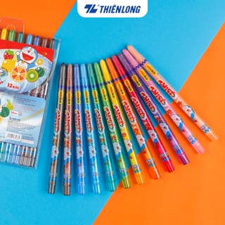 Bút sáp vặn 12 màu Colokit Doraemon TCR-C04/DO