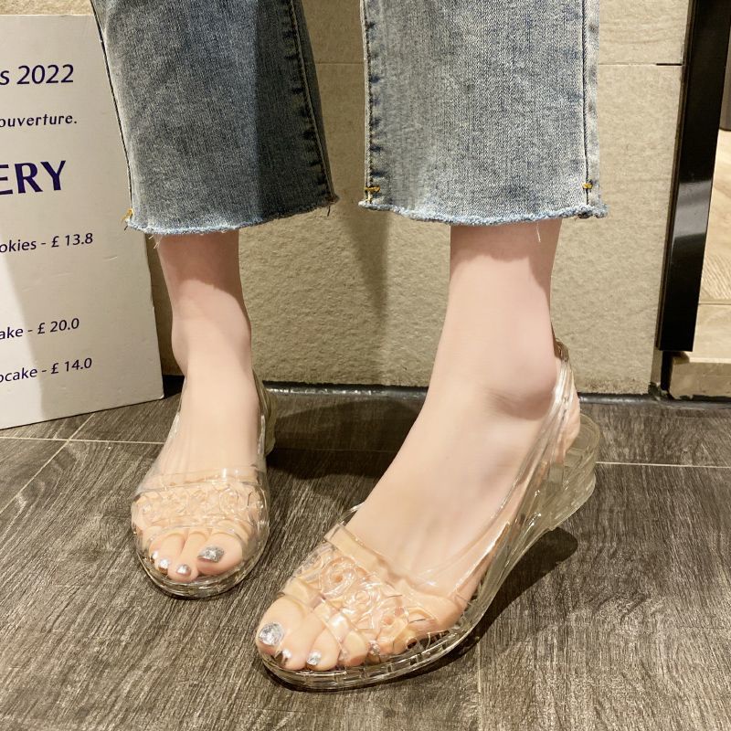 Giày Sandal Đế Xuồng Chống Trượt Thời Trang Mùa Hè 2023 Dành Cho Nữ