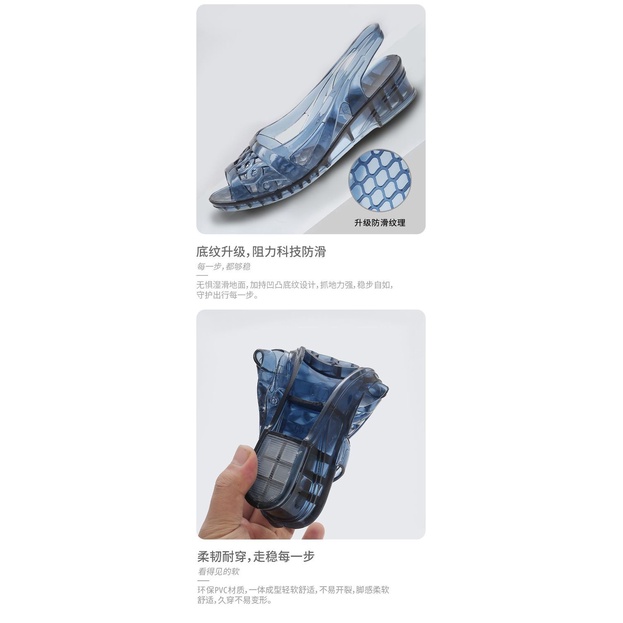Giày Sandal Đế Xuồng Chống Trượt Thời Trang Mùa Hè 2023 Dành Cho Nữ